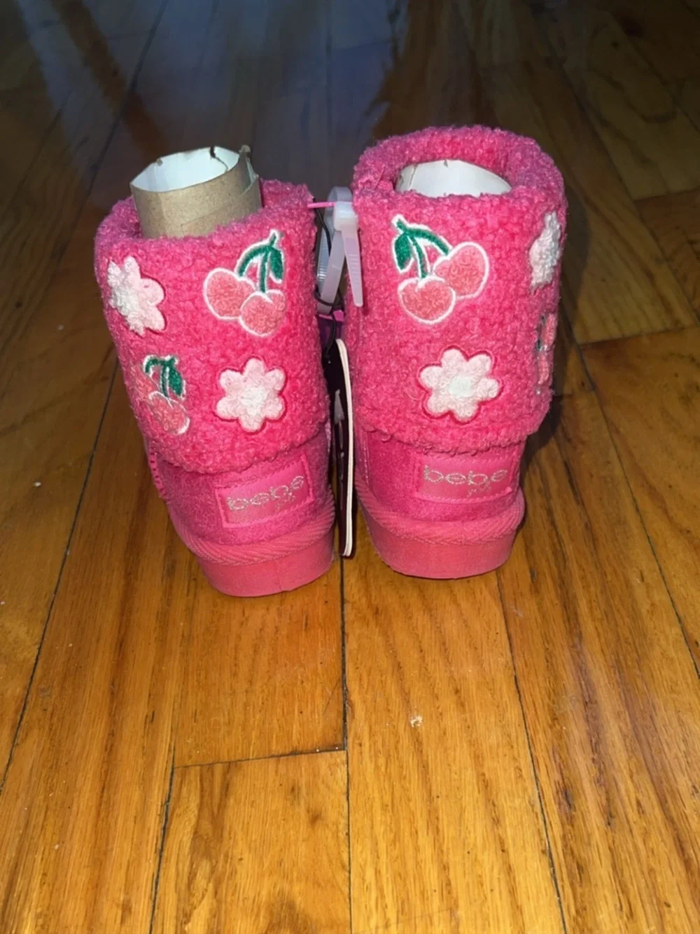 GIRLS' BEBE TODDLER JAMIE WINTER Pink boots size 5
